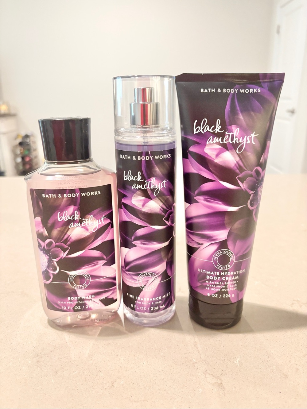 Bath & Body Works Black Amethyst Rare 3 Pc BM BW BC Bundle Read Description